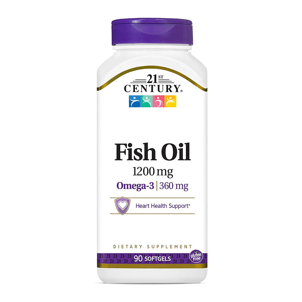 21St Century Omega 3 And 6 Fish Oil 1200Mg Softgels - 90 Ea