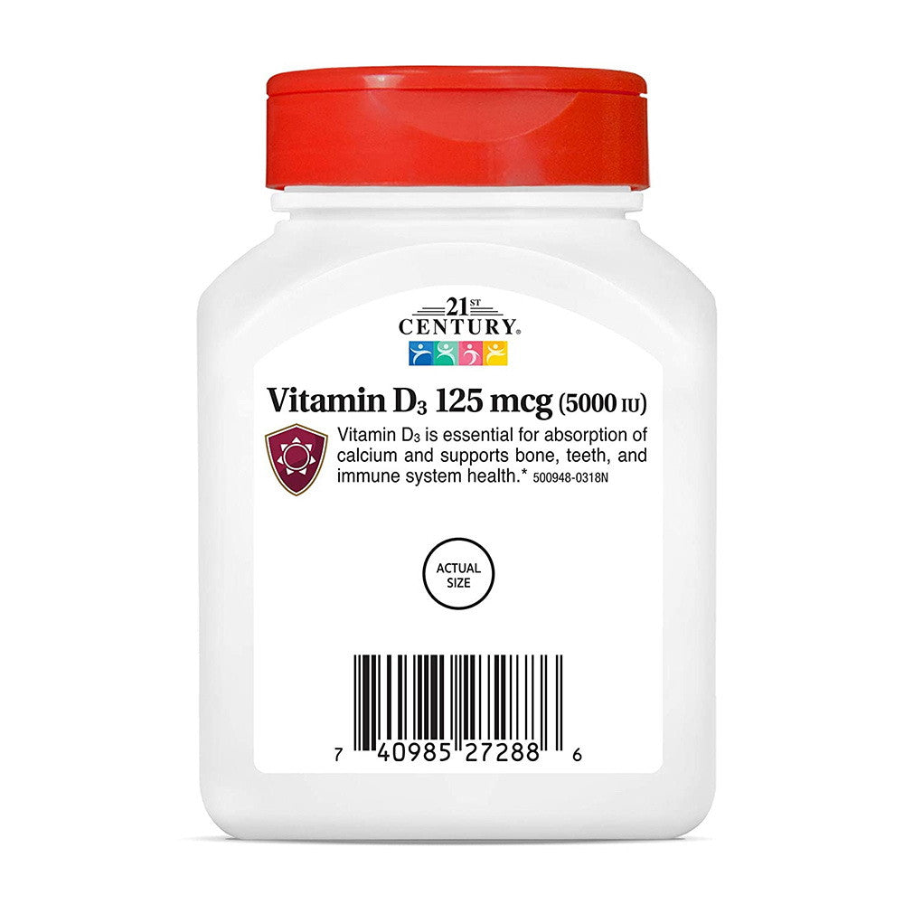 21St Century Vitamin D-5000, Super Strength D3 Tablets - 110 Ea