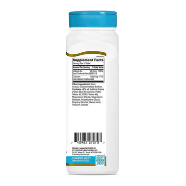 21St Century Calcium 1000 Plus D, High Potency D3 Caplets - 90 Ea