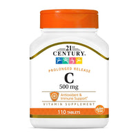 21st Century Vitamin C Prolonged Release 500 mg Tablets, 110 Ea