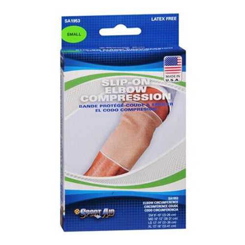 Sportaid, Elbow Brace, Slip-On, Beige, Small - 1 Ea