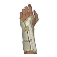 Sportaid, Wrist Brace Deluxe, Left, Beige, Medium, size: 3 - 3.5 inches - 1 ea