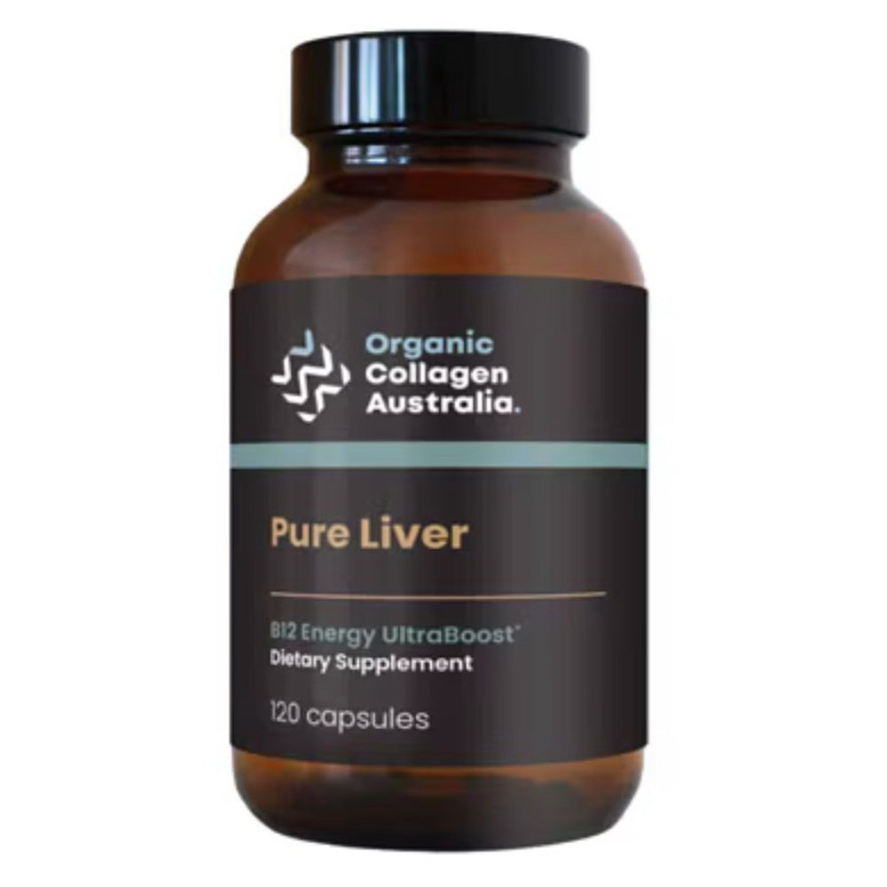 Organic Collagen Australia Pure Liver Dietary Supplement Capsules 120Ea
