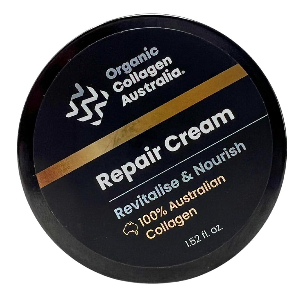 Organic Collagen Australia Repair Cream Pure Collagen Moisturizer to Revitalise and Nourish 1.52Oz