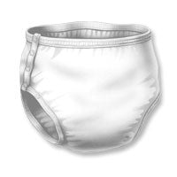Sani-Pant Re-Usable Brief Pull-On, Small Size, Waist Size: 22 Inches-28 Inches - 1 Ea