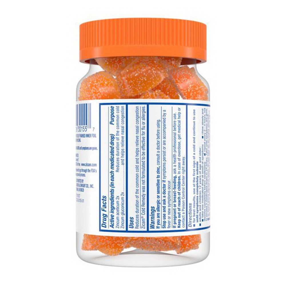 Zicam Medicated Fruit Drops, Ultimate Orange, 25 Ea