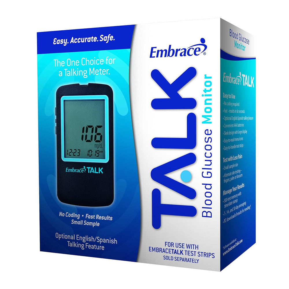 Omnis Health Embrace Talk Blood Glucose Monitor, 1 Ea