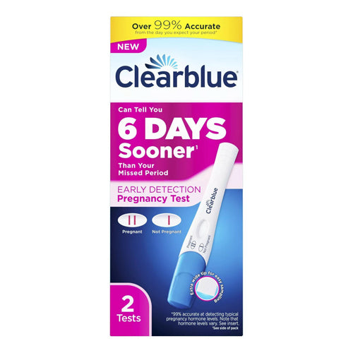 Clearblue Early Detection Pregnancy Test, 2 Ea