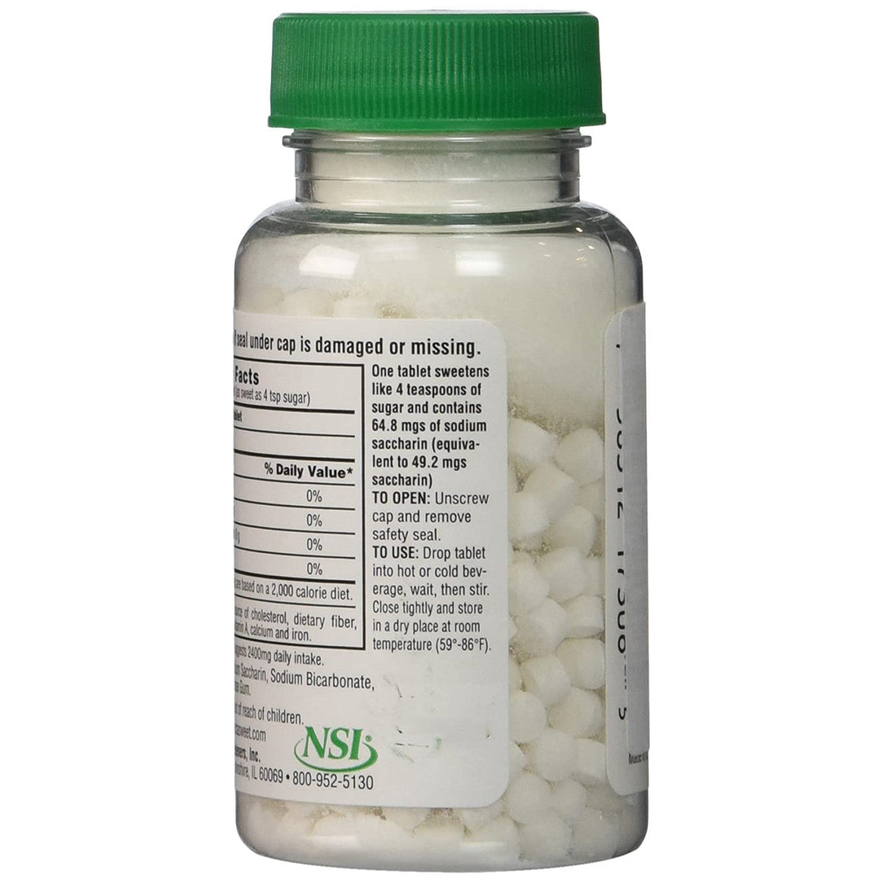 Necta Sweet Saccharin Sugar Substitute 1.0 Grain Tablets, 500 Ea