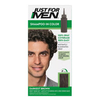 Just For Men Shampoo-in Gray Hair Color, H-50 Darkest Brown, 1 Ea