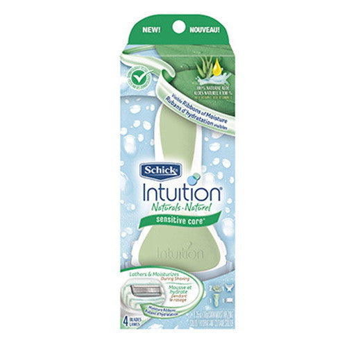 Schick Intuition Naturals Sensitive Care Razor With Natural Aloe And Vitamin E - 1 Ea