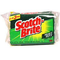 3M Scotch Brite Heavy Duty Scrub Sponge - 3 Ea, 8 Pack