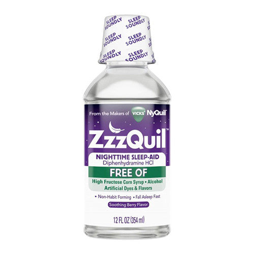 Zzzquil Night Time Sleep-Aid Liquid Syrup, Alcohol Free, 12 Oz