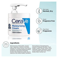 Cerave Moisturizing Cream Pump For Normal To Dry Skin 16 oz