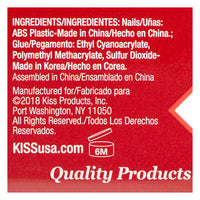 Kiss Full Cover Artificial Nail Kit, Active Square - 100 Ea