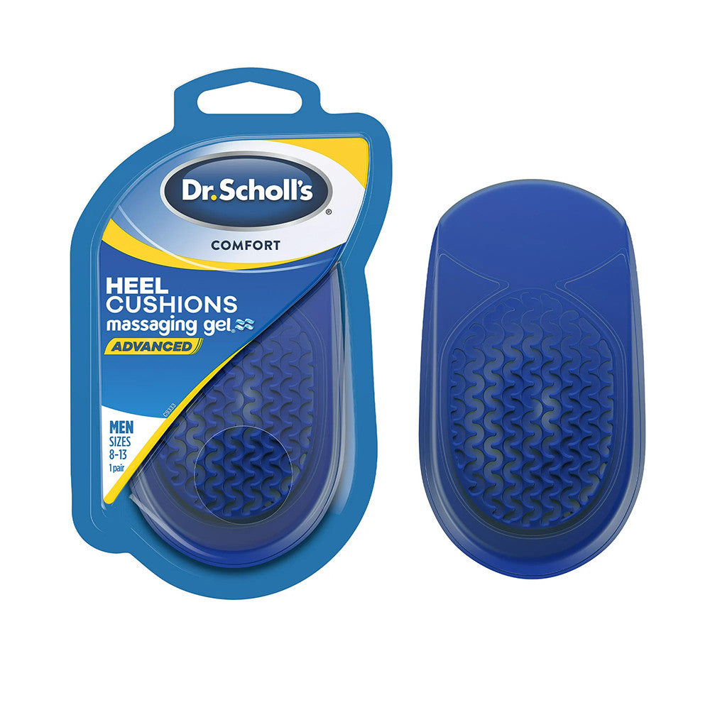 Dr. Scholls Comfort Heel Cushions Advanced Massaging Gel Men's 8-13 - 1 Pr
