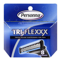 Personna Tri-Flexxx Triple Blade Cartridges For Men - 8 Ea