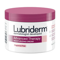 Lubriderm Advanced Therapy Fragrance Free Cream, Vitamin E, 16 Oz