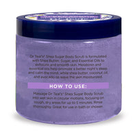 Dr Teal's Shea Sugar Sleep Body Scrub Melatonin with Essential Oils, 19 Oz