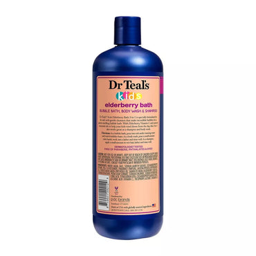 Dr Teal's Kids 3-in-1 Bubble Bath Body Wash and Shampoo, 20 Oz