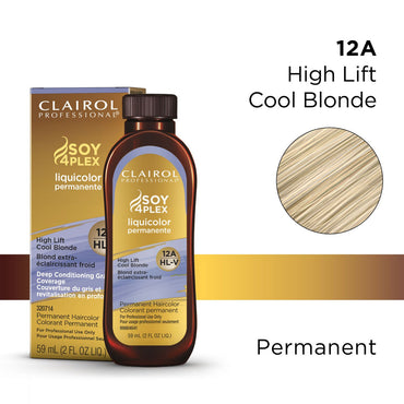 Clairol Professional Liquicolor 12A/HL-V Soy 4 Plex High Lift Cool Blonde Hair Color, 2 Oz