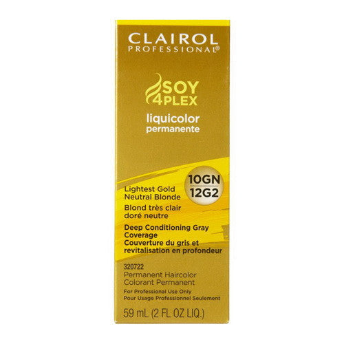 Clairol Professional 10GN/12G2 Lightest Gold Neutral Blonde Liquicolor Permanent Hair Color, 2 Oz