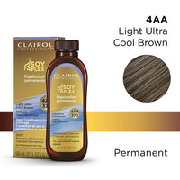 Clairol Professional Liquicolor Permanent Hair Color Light Ultra Cool Brown 4AA/37D, 2 Oz