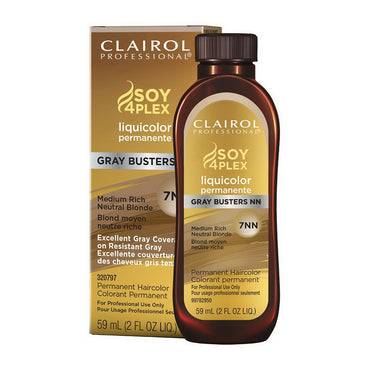 Clairol Professional 7NN Medium Rich Neutral Blonde Liquicolor Soy4Plex Permanent Hair Color, 2 Oz