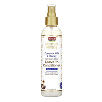 African Pride Moisture Miracle Coconut Milk And Honey Leave In Conditioner, 8 Oz