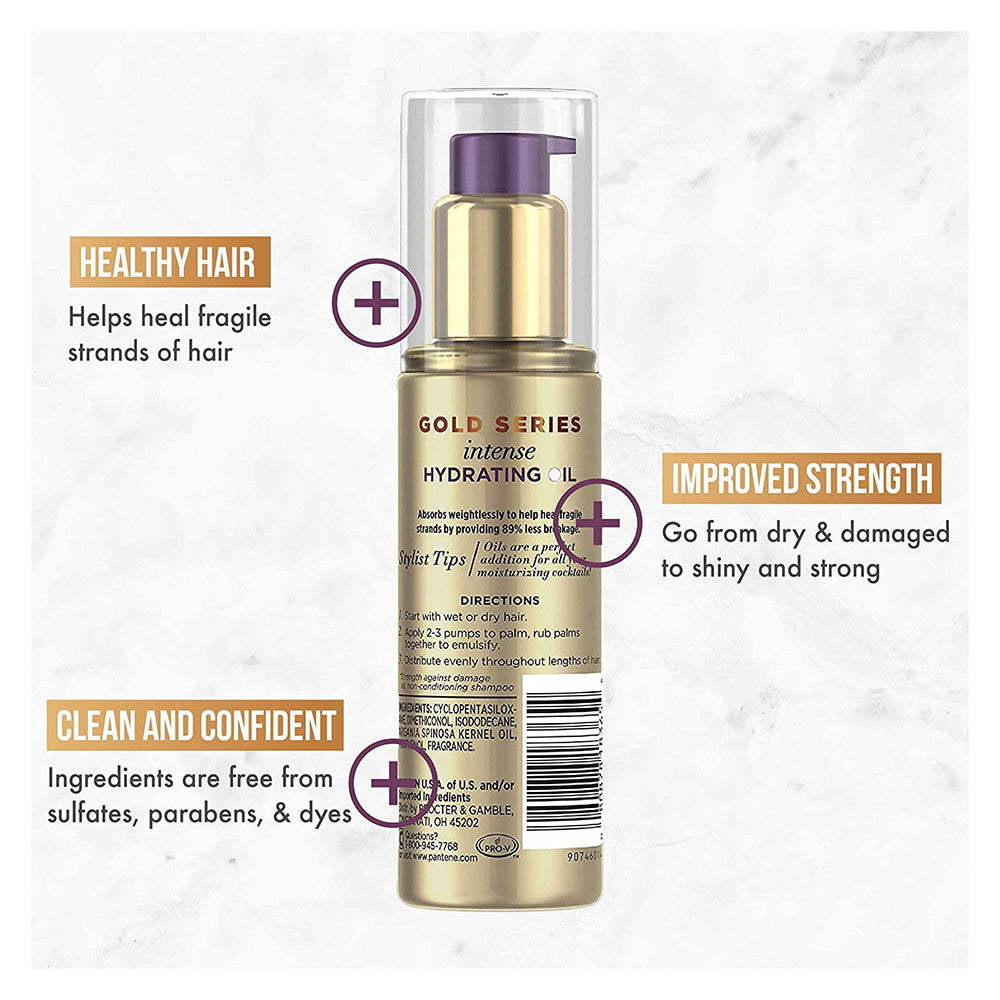 Pantene Pro V Gold Series Intense Hydrating Oil, 3.2 Oz