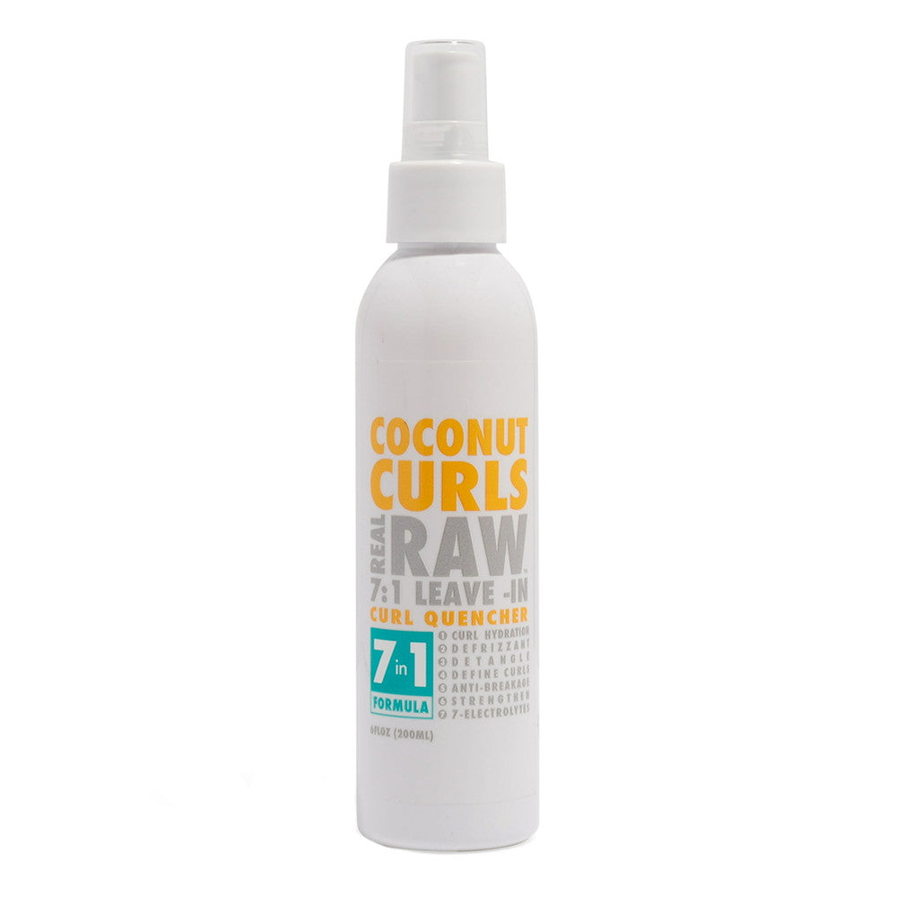 Real Raw Coconut Curls 7-in-1 Leave in Conditioner, 6 Oz