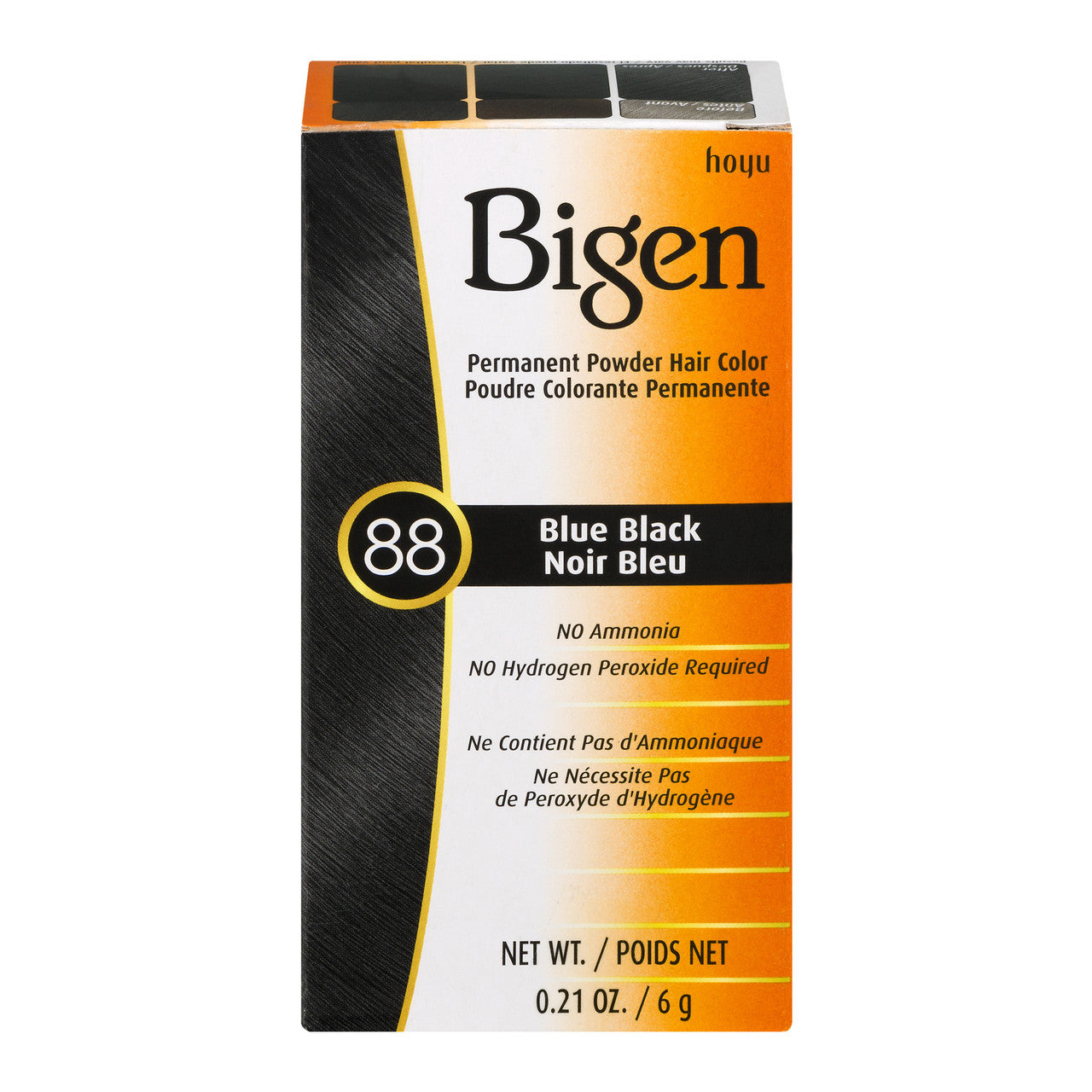 Bigen Powder Hair Color #88 Blue Black, 0.21 Oz