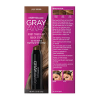 Everpro Beauty Gray Away Root Touch Up Quick Stick, Light Brown, 1 Ea
