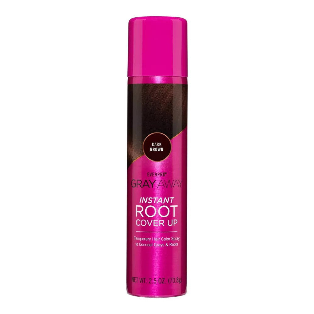 Everpro Beauty Gray Away Instant Root Cover Up, Dark Brown, 2.5 Oz