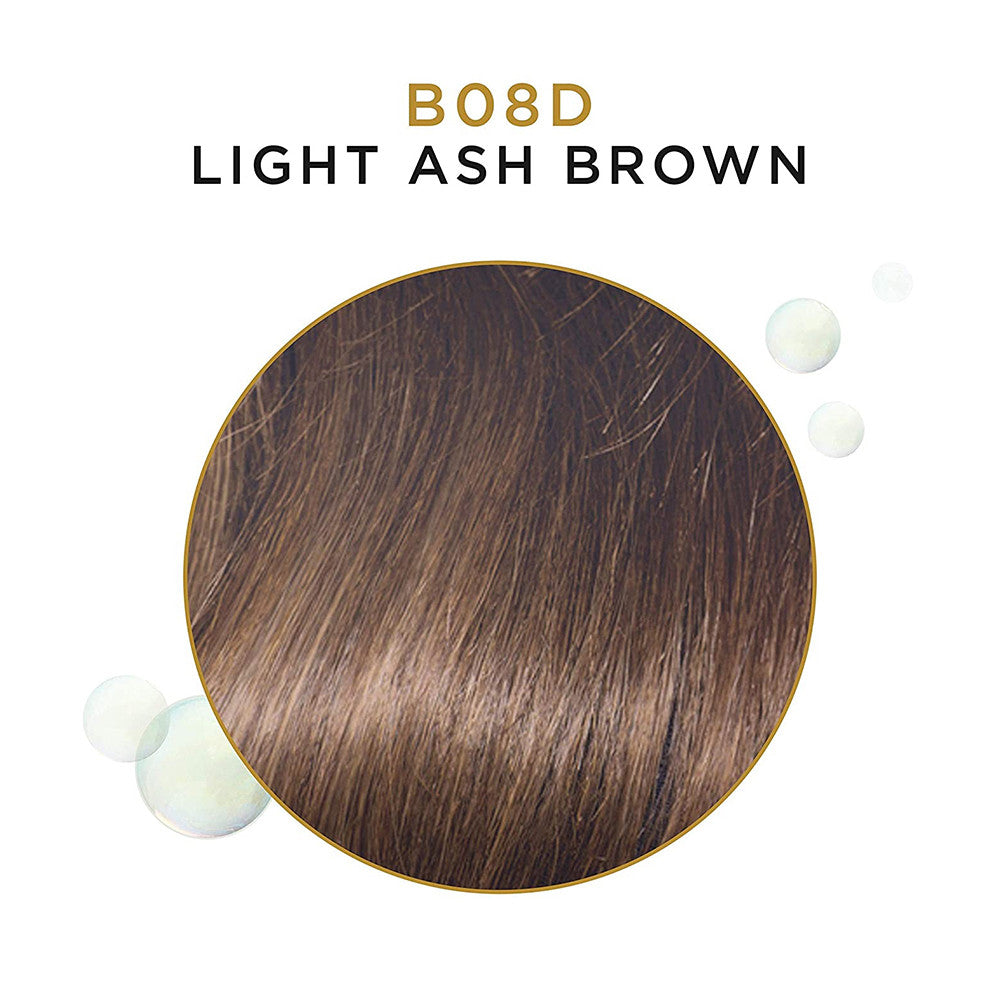 Clairol Moisturizing Semi Permanent Hair Color, B08D Light Ash Brown, 3 Oz