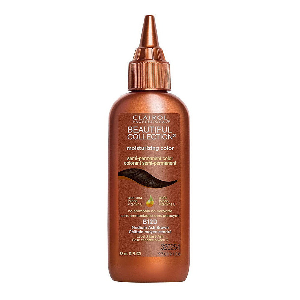 Clairol Beautiful Collection, Medium Ash Brown B12D Hair Color, 3 Oz