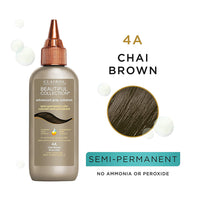 Clairol Semi Permanent Hair Color, Advanced Gray Solution, 4A Chai Brown, 3 Oz