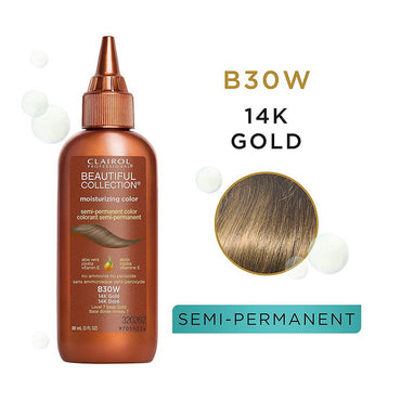 Clairol Beautiful B030W 14K Gold Semi-permanent Hair Color, 3 Oz