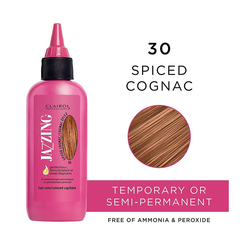 Clairol Professional Jazzing Temporary Hair Color 30, Spiced Cognac, 3 Oz
