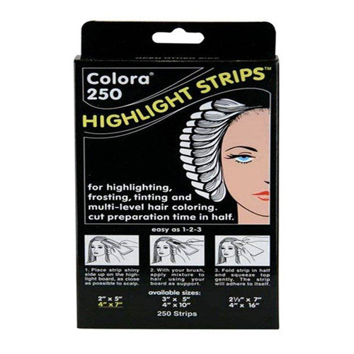 Colora 250 Highlight Strips 4 X 7 Inch, 250 Ea