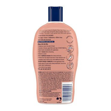 Nair Hair Remover Sensitive Formula Shower Power with Coconut Oil and Vitamin E, 12.6 Oz