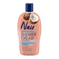 Nair Hair Remover Sensitive Formula Shower Power with Coconut Oil and Vitamin E, 12.6 Oz