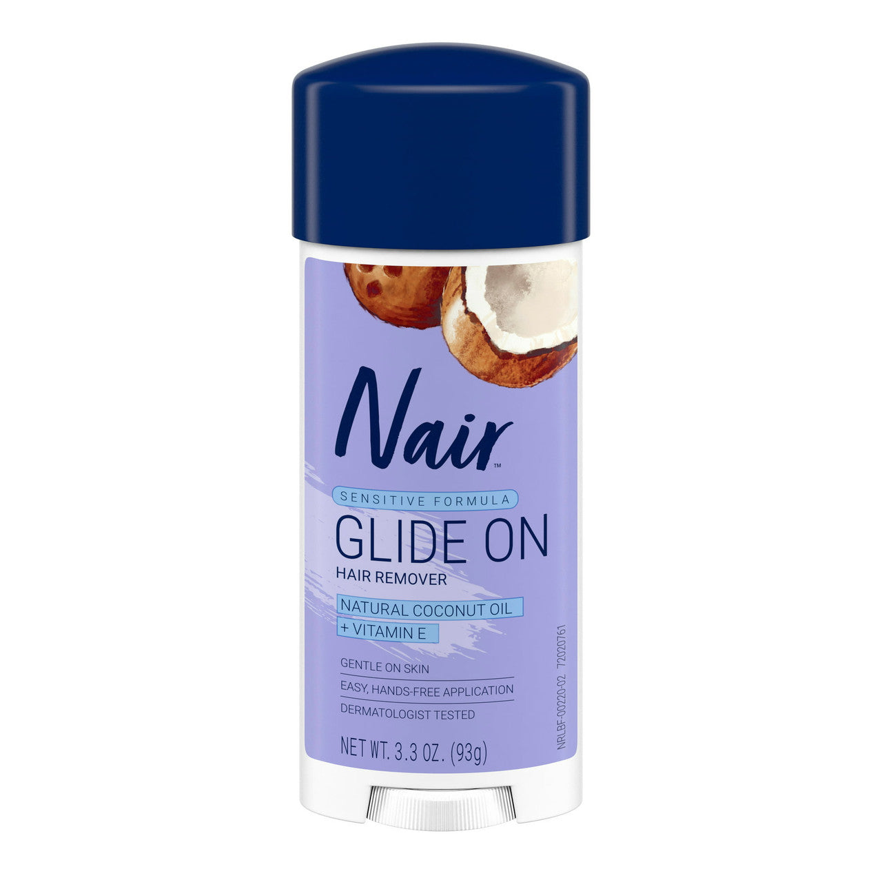 Nair Hair Remover Sensitive Glide Away Coconut Oil, 3.3 Oz