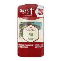 Old Spice Invisible Solid Antiperspirant and Deodorant for Men Fiji with Palm Tree, Twin pack, 2 X 2.6 Oz