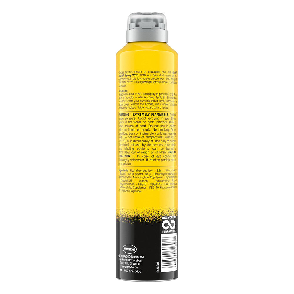 Got2b Glued Spray Wax with 2-in-1 Dual Spray Nozzle, 8 Oz