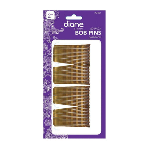 Diane Bob Hair Pins Bronze Carded Hair Styling Accessory 60Ea