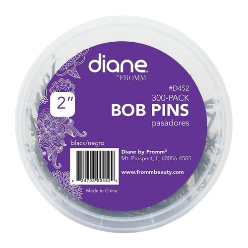 Diane Bobby Pins 2 Inches Tops, Black, 300 Ea