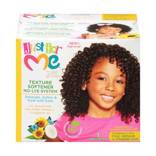 Just For Me Texture Softener No Lye System Kit, 1 Ea