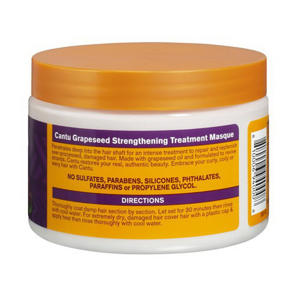 Cantu Grapeseed Strengthening Treatment Hair Masque, 12 Oz