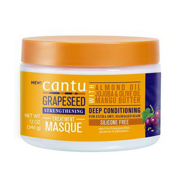 Cantu Grapeseed Strengthening Treatment Hair Masque, 12 Oz